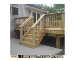 deck 10x10 with pressure treated wood